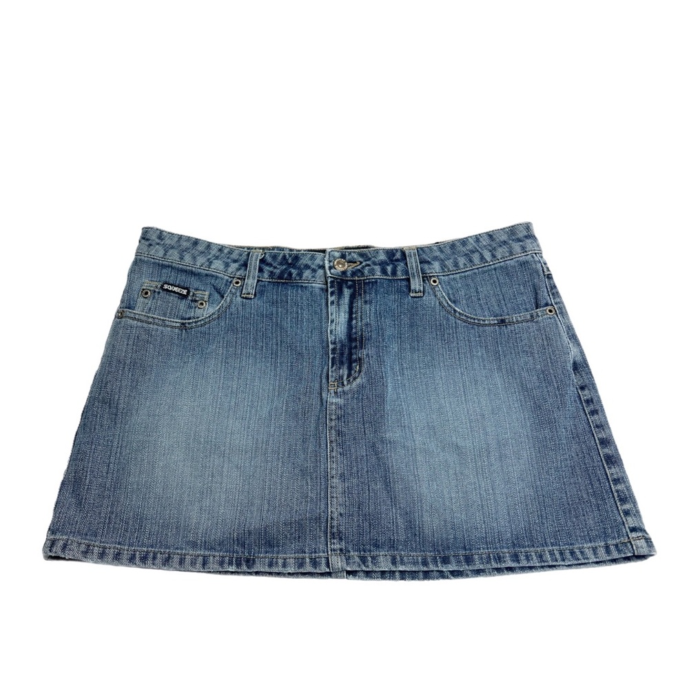 Vintage Y2k Denim Blue mini Skirt